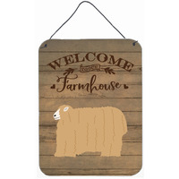 "Caroline's Treasures Lincoln Longwool Sheep Welcome Door Hanging Prints wall-decor, Multicolor"
