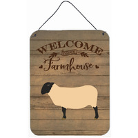 "Caroline's Treasures Suffolk Sheep Welcome Door Hanging Prints wall-decor, Multicolor"