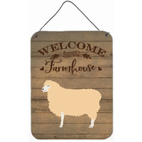 "Caroline's Treasures English Leicester Longwool Sheep Welcome Door Hanging Prints wall-decor, Multicolor"
