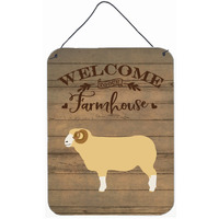 "Caroline's Treasures Horned Dorset Sheep Welcome Door Hanging Prints wall-decor, Multicolor"