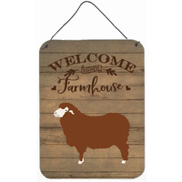 "Caroline's Treasures Merino Sheep Welcome Door Hanging Prints wall-decor, Multicolor"
