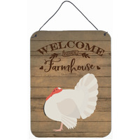 "Caroline's Treasures White Holland Turkey Welcome Door Hanging Prints wall-decor, Multicolor"