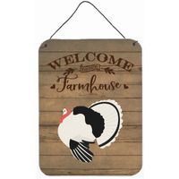 "Caroline's Treasures Royal Palm Turkey Welcome Door Hanging Prints wall-decor, Multicolor"