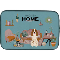 "Caroline's Treasures CK7876DDM Russian Spaniel Sweet Home dish-drying-mats, 14 x 21, Multicolor"