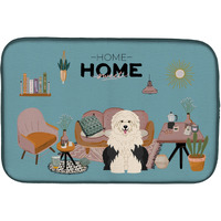 "Caroline's Treasures CK7941DDM Old English Sheepdog Sweet Home dish-drying-mats, 14 x 21, Multicolor"