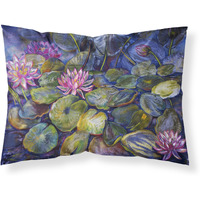 "Caroline's Treasures Waterlilies by Neil Drury Fabric Standard Pillowcase DND0133PILLOWCASE, Multicolor"