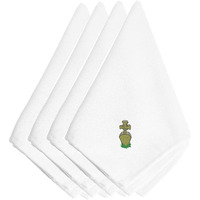 "Caroline's Treasures EMAI0002NPKE Halloween Tombstone Embroidered Napkins (Set of 4), 20"", Multicolor"