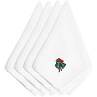 "Caroline's Treasures EMBT2072NPKE Christmas Ornaments Embroidered Napkins (Set of 4), 20"", Multicolor"