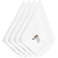 "Caroline's Treasures EMBT2640NPKE Greyhound Embroidered Napkins (Set of 4), 20"", Multicolor"
