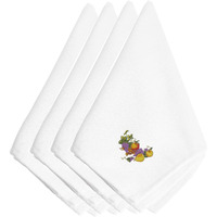 "Caroline's Treasures EMBT3503NPKE Thanksgiving Spray Embroidered Napkins (Set of 4), 20"", Multicolor"