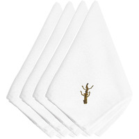 "Caroline's Treasures EMBT3509NPKE Halloween Haunted Tree Embroidered Napkins (Set of 4), 20"", Multicolor"