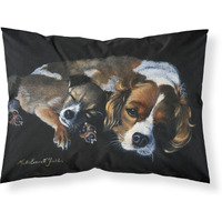 "Caroline's Treasures Cozy Pals with Cavalier Spaniel Fabric Standard Pillowcase FMF0022PILLOWCASE, Multicolor"