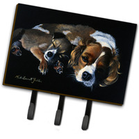 "Caroline's Treasures FMF0022TH68 Cozy Pals with CAVALIER Spaniel Leash or Key Holder, Large, Multicolor"