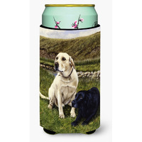 "Caroline's Treasures Yellow and Black Labradors Tall Boy Koozie Hugger, Multicolor"