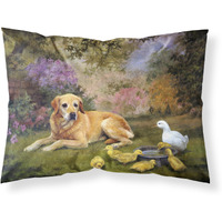"Caroline's Treasures Yellow Labrador and Chicks Fabric Standard Pillowcase HEH0096PILLOWCASE, Multicolor"