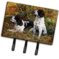 "Caroline's Treasures HMHE0002TH68 Two Springer Spaniels In The Grasses Leash or Key Holder, Large, Multicolor"