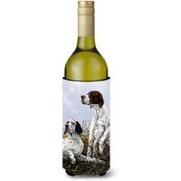 "Caroline's Treasures English Pointer by Michael Herring Wine Bottle Koozie Hugger, 750ml, Multicolor"