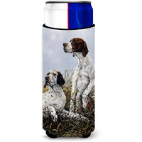 "Caroline's Treasures English Pointer by Michael Herring Michelob Ultra Koozies for Slim Cans, Multicolor"