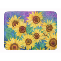 "Caroline's Treasures Sunflowers and Purple Floor Mat, 19"" x 27"", Multicolor"