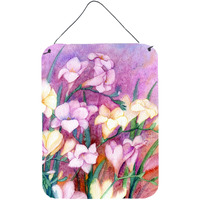 "Caroline's Treasures Freesias Wall or Door Hanging Prints IBD0249DS1216, 16HX12W, Multicolor"