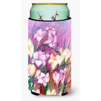 "Caroline's Treasures Freesias Tall Boy Koozie Hugger, Multicolor"