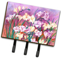 "Caroline's Treasures IBD0249TH68 Freesias Leash or Key Holder, Large, Multicolor"