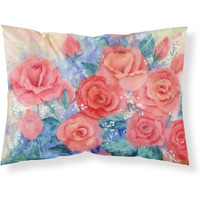 "Caroline's Treasures Roses Fabric Standard Pillowcase IBD0251PILLOWCASE, Multicolor"