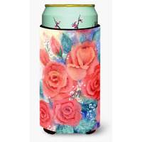"Caroline's Treasures Roses Tall Boy Koozie Hugger, Multicolor"