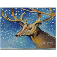 "Caroline's Treasures JMK1009PLMT Reindeer Fabric Placemat, Multicolor"