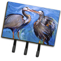 "Caroline's Treasures JMK1011TH68 Blue Heron Love Leash or Key Holder, Large, Multicolor"