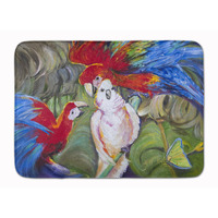 "Caroline's Treasures Menage-a-trois Parrots Floor Mat, 19"" x 27"", Multicolor"