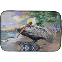 "Caroline's Treasures Pelican Bay Dish Drying Mat, 14"" x 21"", Multicolor"