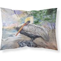 "Caroline's Treasures JMK1019PILLOWCASE Pelican Bay Fabric Standard Pillowcase, Large, Multicolor"