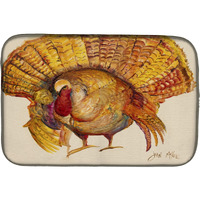 "Caroline's Treasures Turkey Dish Drying Mat, 14"" x 21"""