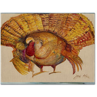 "Caroline's Treasures JMK1023PLMT Turkey Fabric Placemat, Multicolor"