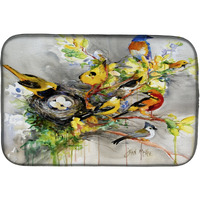 "Caroline's Treasures Spring Birds Dish Drying Mat, 14"" x 21"""