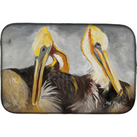 "Caroline's Treasures Pelicans Preening Dish Drying Mat, 14"" x 21"", Multicolor"