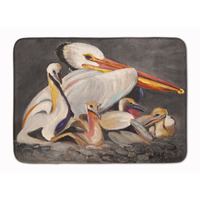"Caroline's Treasures White Pelicans Floor Mat, 19"" x 27"", Multicolor"