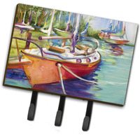 "Caroline's Treasures JMK1028TH68 Red Sailboat Leash or Key Holder, Large, Multicolor"
