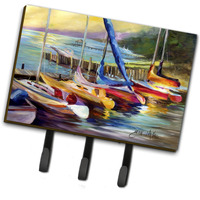 "Caroline's Treasures JMK1036TH68 Sailboats at Sunset Leash or Key Holder, Large, Multicolor"