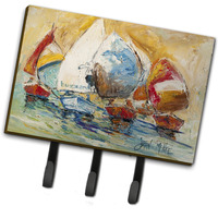 "Caroline's Treasures JMK1037TH68 Buzzards Sailboat Race Leash or Key Holder, Large, Multicolor"