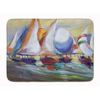 "Caroline's Treasures Sailboat Race in Dauphin Island Floor Mat, 19"" x 27"", Multicolor"