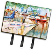 "Caroline's Treasures JMK1043TH68 Sailboats at The Gazebo Leash or Key Holder, Large, Multicolor"