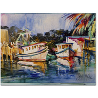"Caroline's Treasures JMK1045PLMT Fly Creek Fish Market Fabric Placemat, Multicolor"