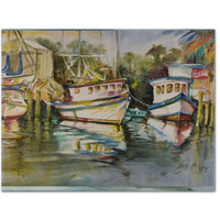 "Caroline's Treasures JMK1047PLMT Fish Market Fabric Placemat, Multicolor"