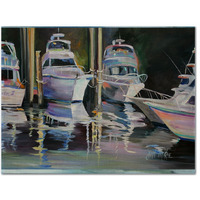 "Caroline's Treasures JMK1048PLMT Deep Sea Fishing Boats Fabric Placemat, Multicolor"