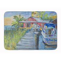 "Caroline's Treasures Deep Sea Fishing Boat at LuLu's Floor Mat, 19"" x 27"", Multicolor"
