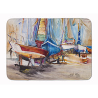 "Caroline's Treasures Hill Sailboats Floor Mat, 19"" x 27"", Multicolor"