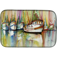 "Caroline's Treasures Shrimp Fleet Dish Drying Mat, 14"" x 21"""