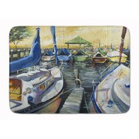 "Caroline's Treasures Seven Boats Sailboats Floor Mat, 19"" x 27"", Multicolor"